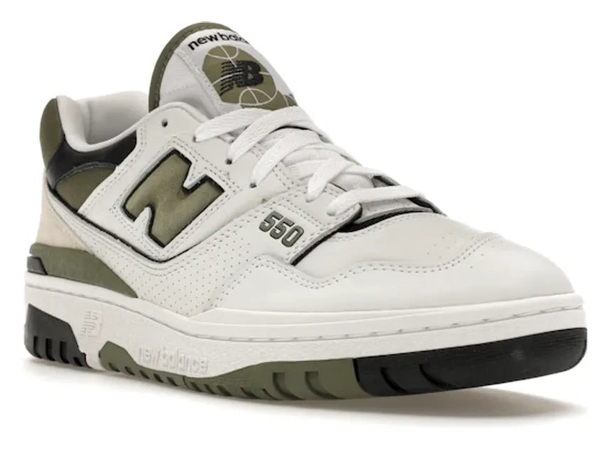 New Balance 550 White Dark Olivine