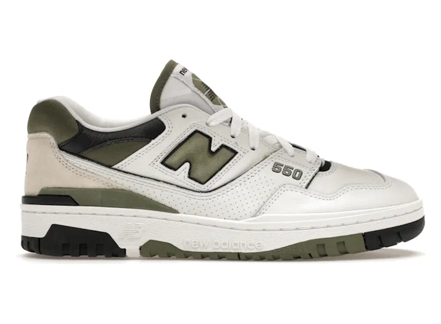 New Balance 550 White Dark Olivine