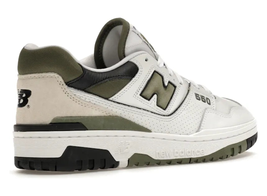 New Balance 550 White Dark Olivine