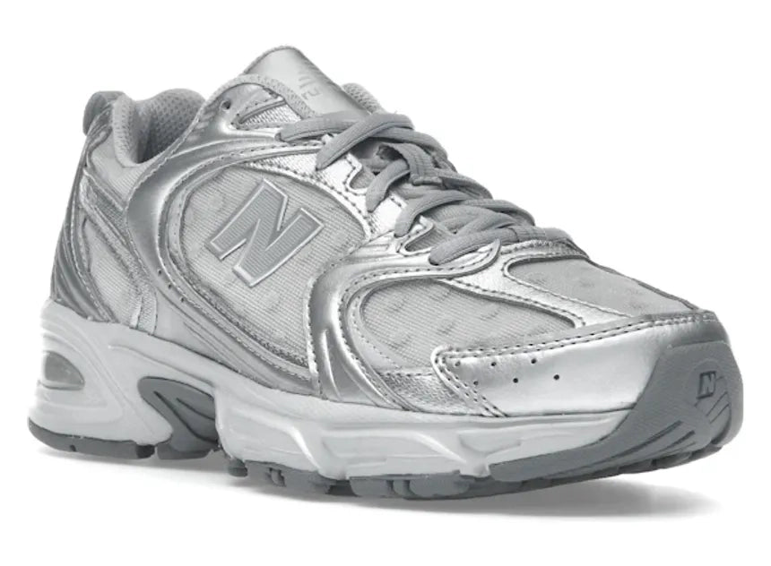 New Balance 530 Silver Metallic Raincloud Polka Dots