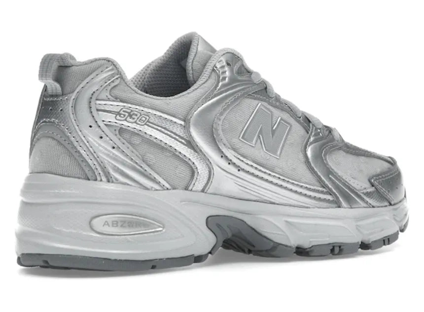 New Balance 530 Silver Metallic Raincloud Polka Dots
