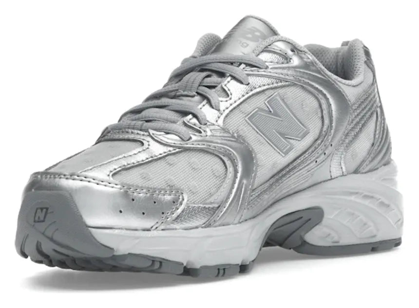 New Balance 530 Silver Metallic Raincloud Polka Dots