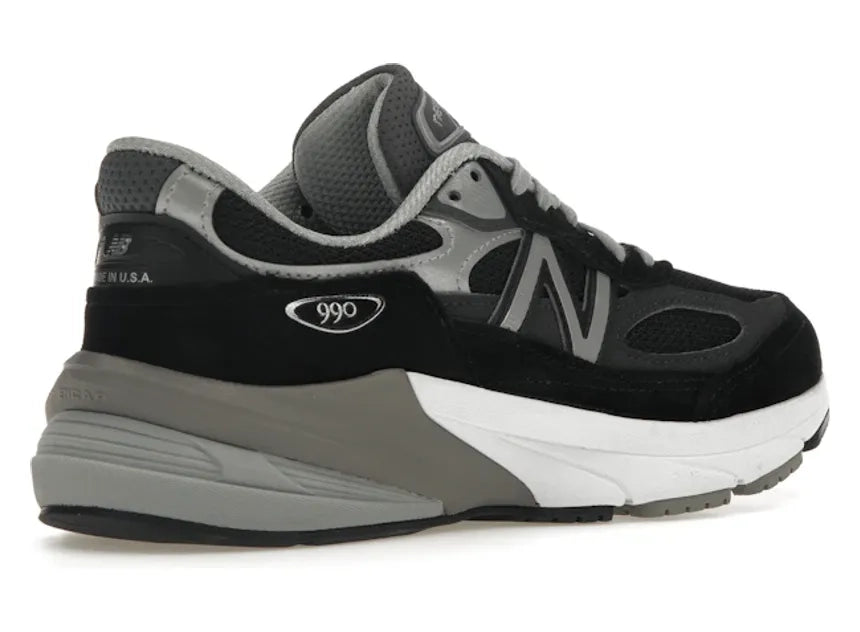 New Balance 990v6 MiUSA Black Grey White (Women's)