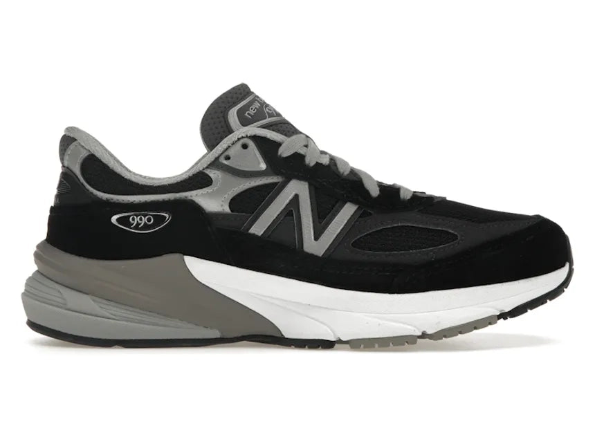 New Balance 990v6 MiUSA Black Grey White (Women's)