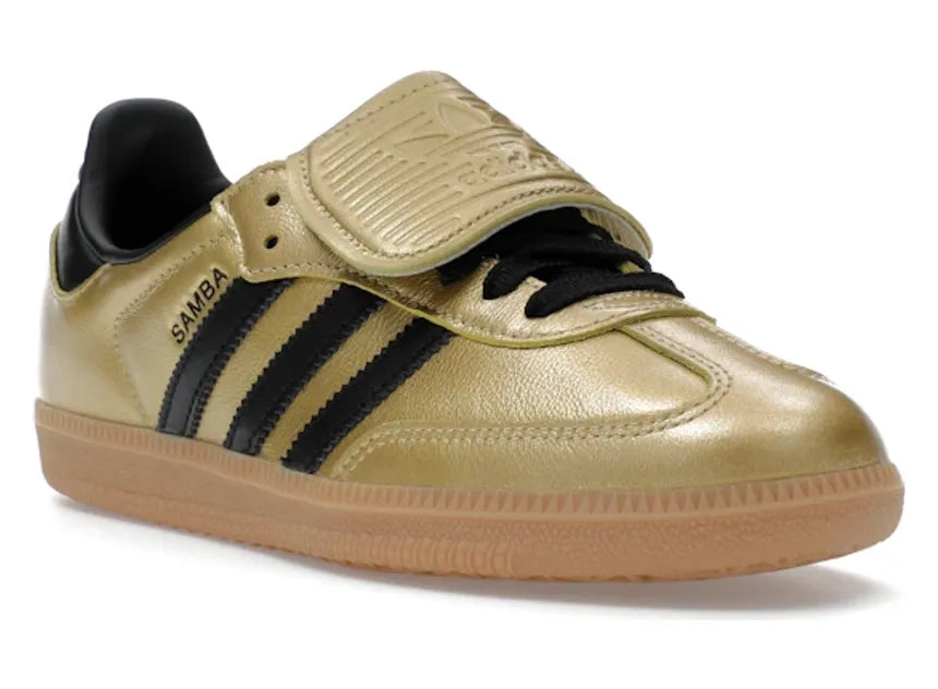 adidas Samba LT Gold Metallic Black Gum (Women's)
